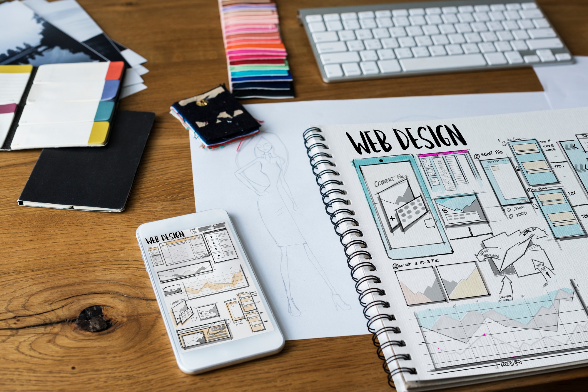 Tools and materials used for fashion designing